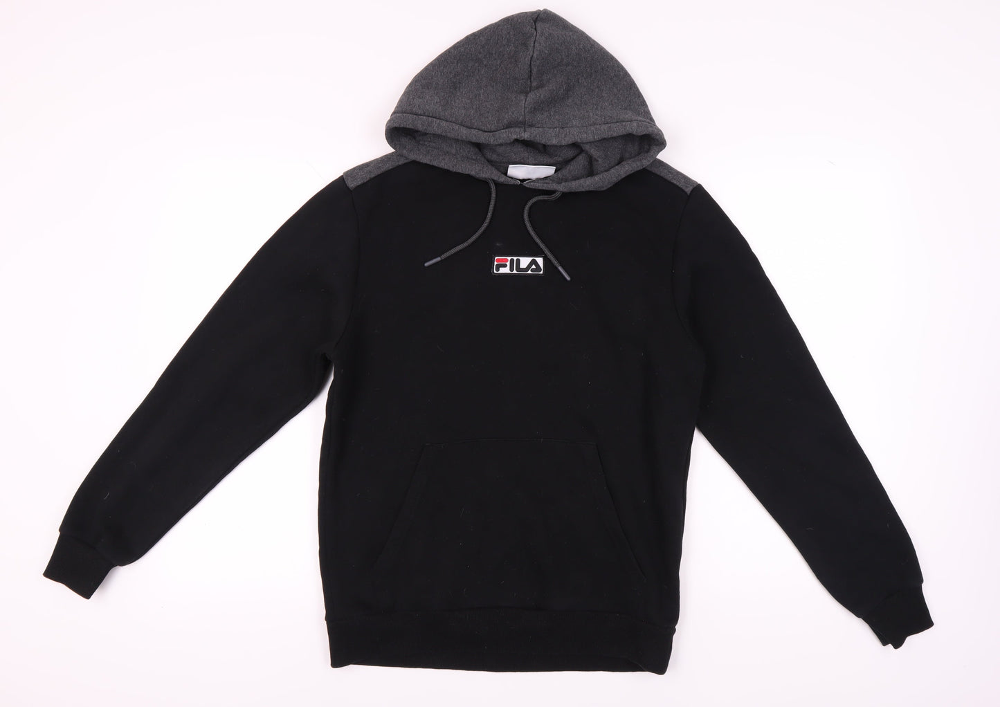 Fila Men's Black Pullover Hoodie M with Logo Accent