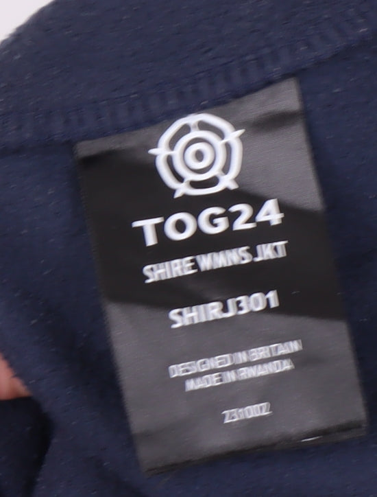 TOG24 Women's Blue Fleece Jacket, Size 14, Full Zip