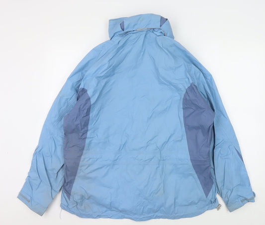 Craghoppers Women's Blue Parka Jacket Size 14 Hooded Waterproof