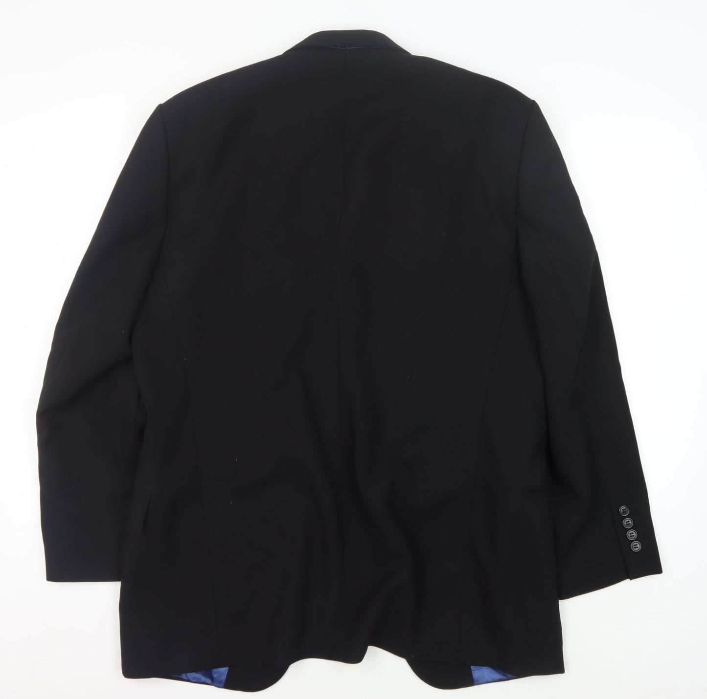 Daniel Hechter Mens Black Wool Blazer, 40R