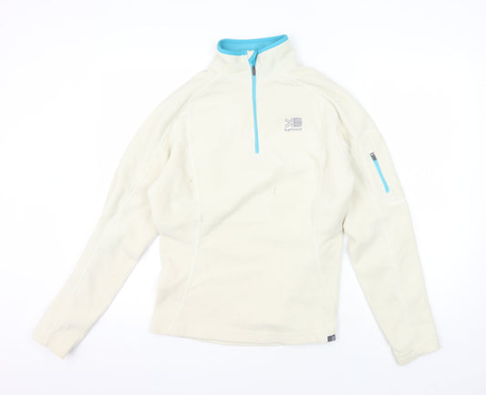 Karrimor Women's Ivory Lightweight Zip Sweatshirt Size 12