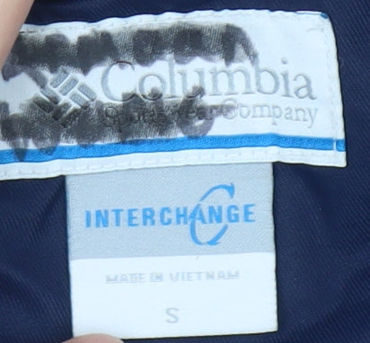 Columbia Boys Blue Hooded Parka Jacket Small Winter