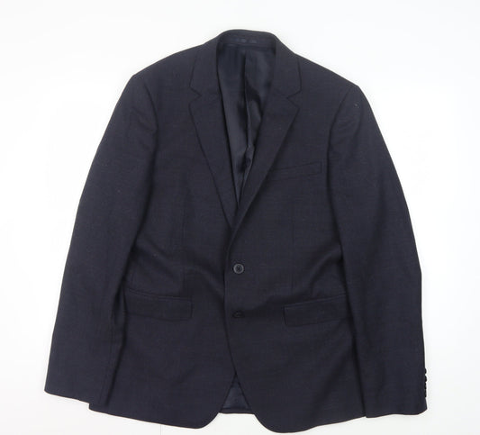 Jaeger Men's Blue Slim Fit Suit Jacket 42R