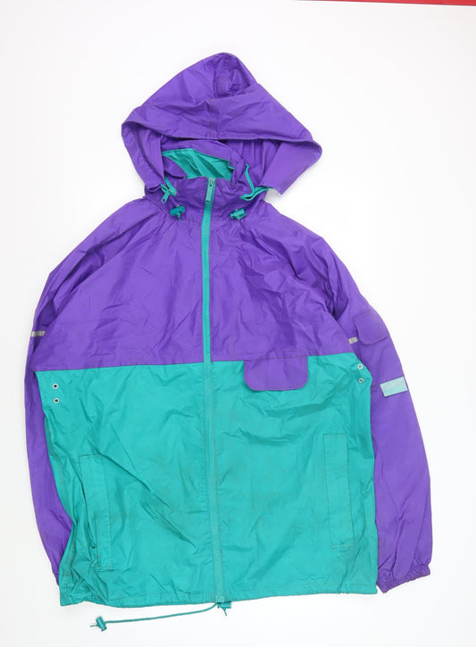 Gelert Unisex Purple & Green Windbreaker Jacket