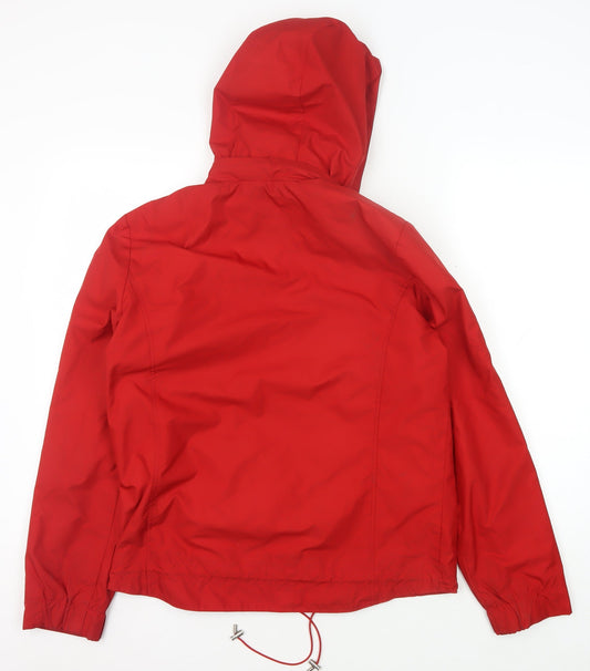 Tommy Hilfiger Men's Red Hooded Jacket, Size L