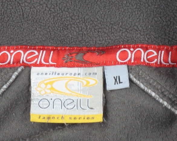 O'Neill Women's XL Grey Pullover Sweatshirt, Zip, Logo, Fleece