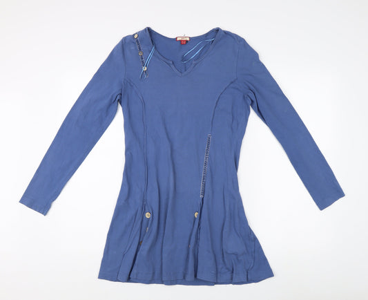 Joe Browns Blue Long Sleeve Dress Women Size 8