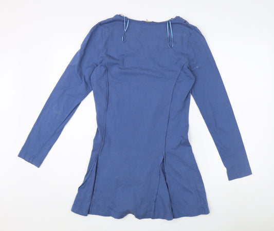 Joe Browns Blue Long Sleeve Dress Women Size 8