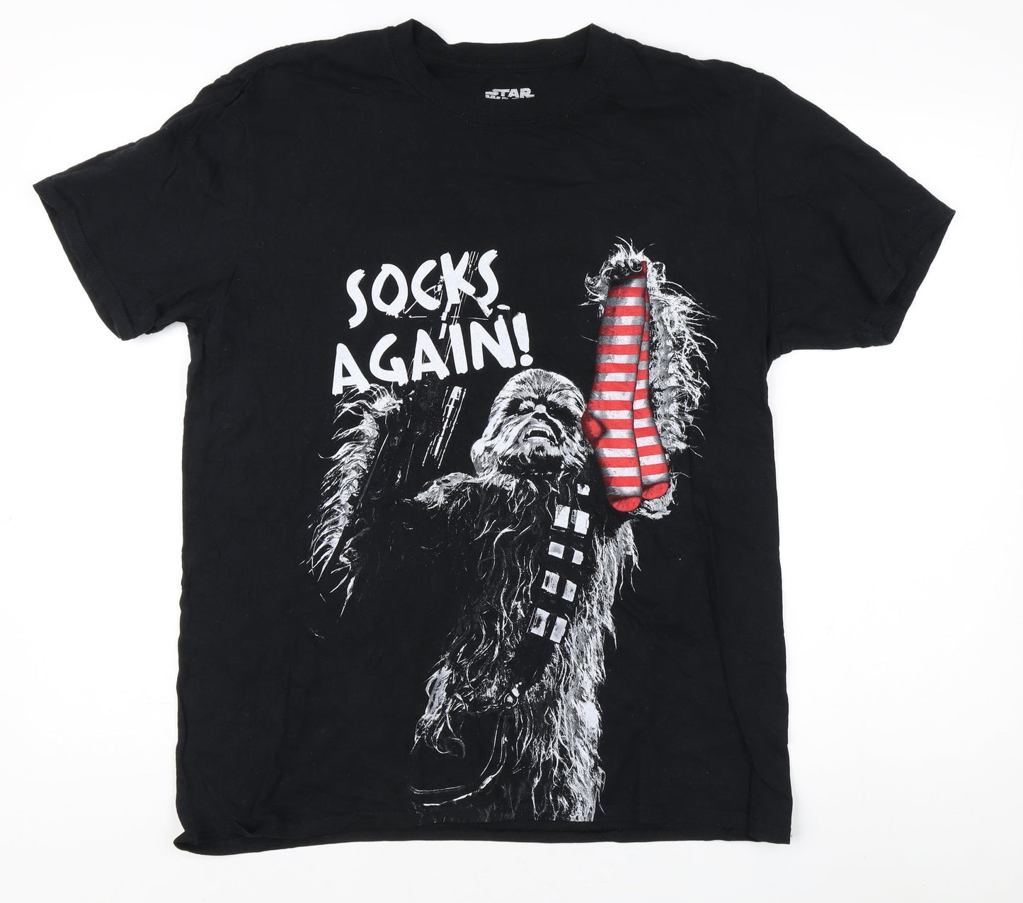Star Wars Men's Black Chewbacca Comic T-Shirt L
