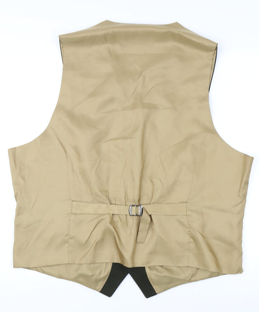 Harvey Parker Men's Green Waistcoat Size 46 - Smart Casual