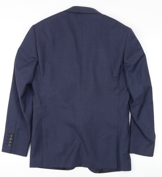 Skopes Men's Blue Suit Jacket, Size 36R, Notch Lapels
