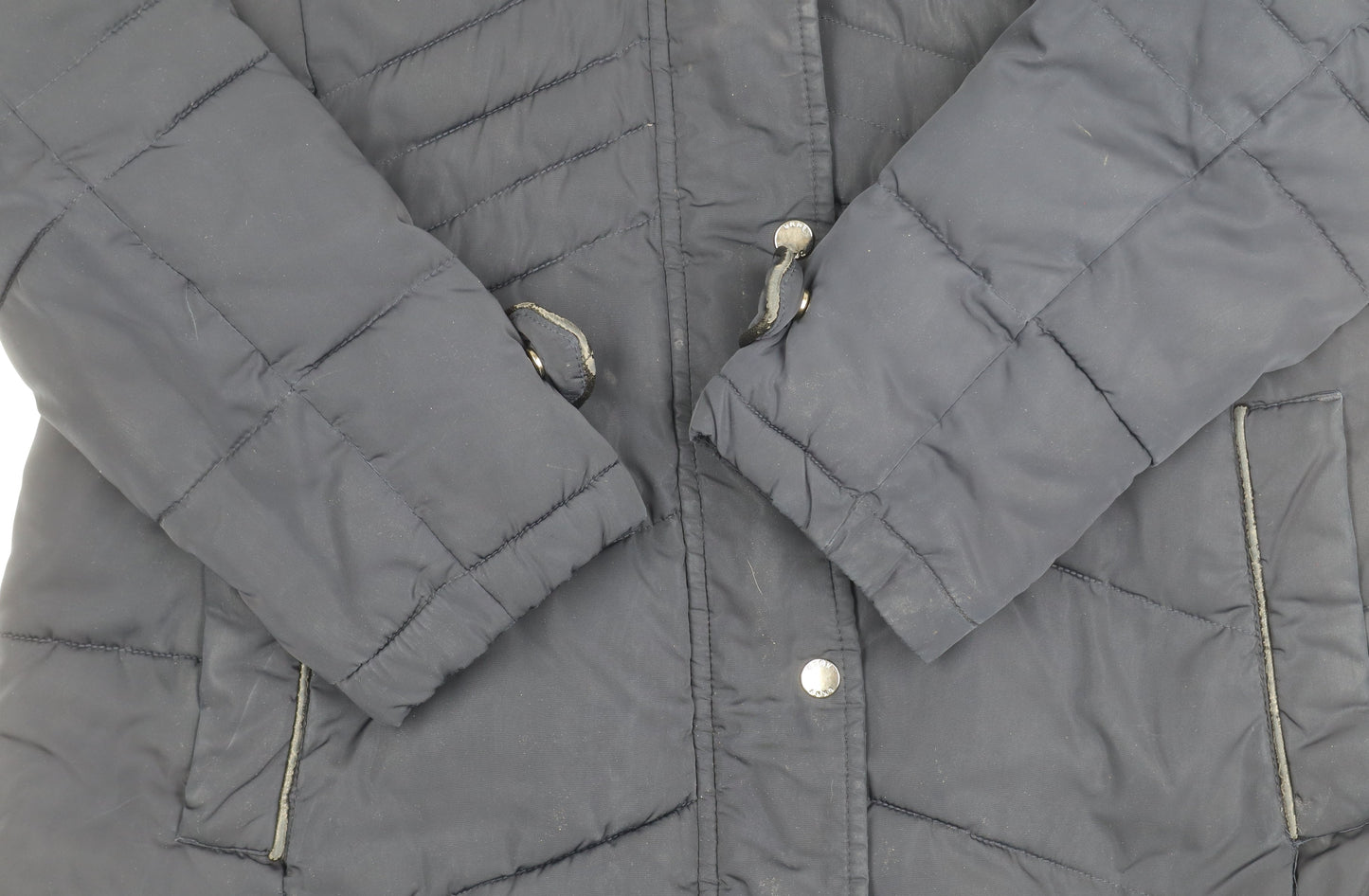 DKNY Women's Black Puffer Jacket, XL, Winter Warmth