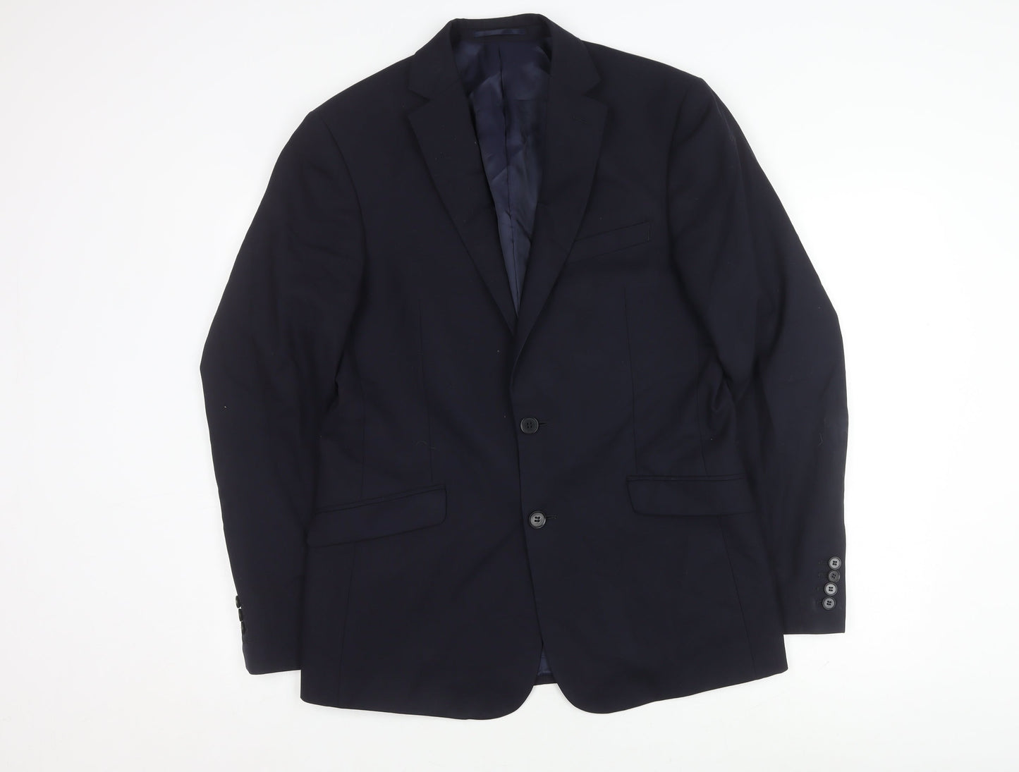 Charles Tyrwhitt Men's Blue Slim Fit Wool Blazer 40L