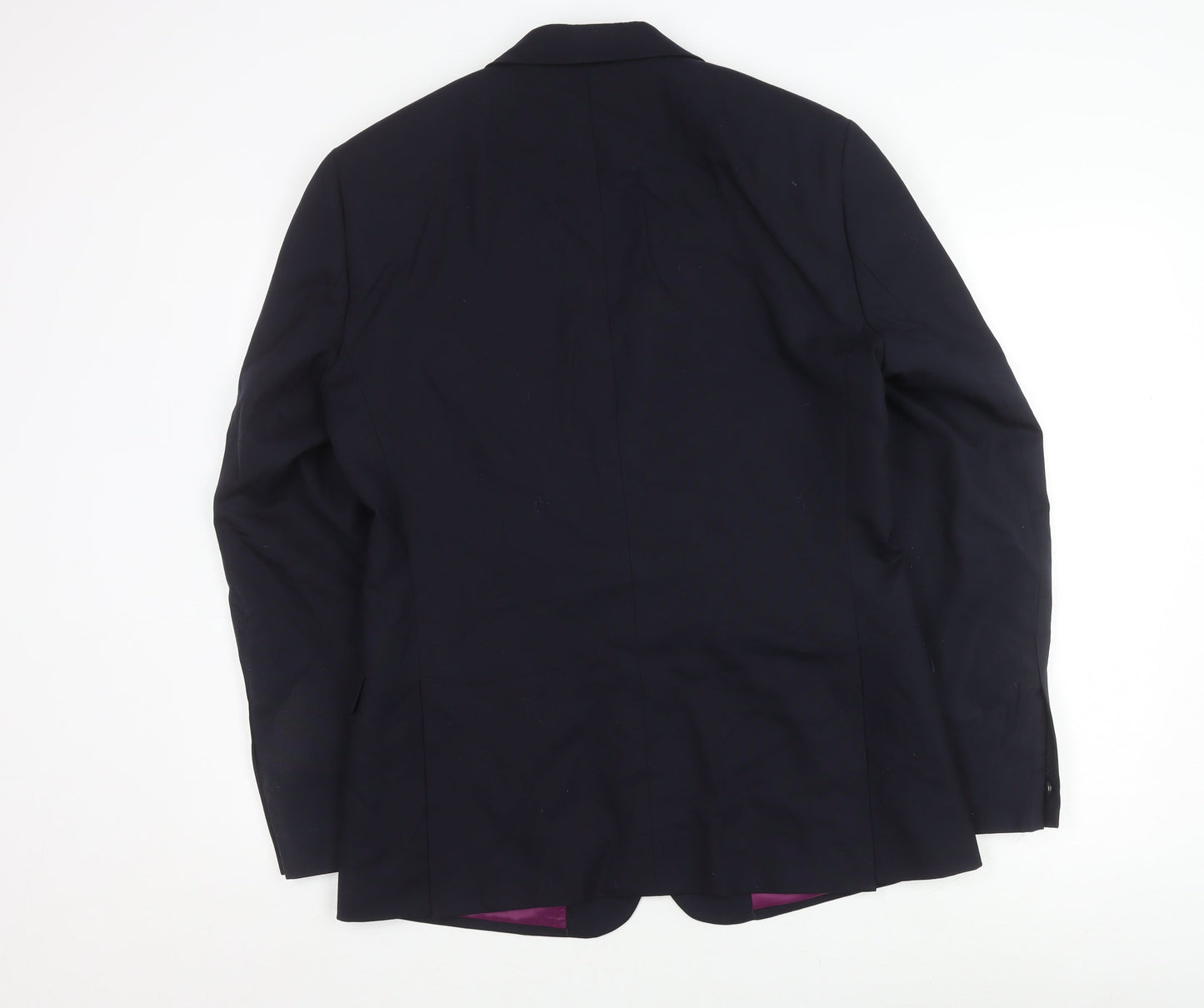 Charles Tyrwhitt Men's Blue Slim Fit Wool Blazer 40L