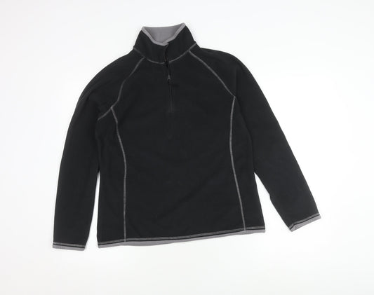 Mountain Warehouse Women's Black Fleece Hoodie Size 14