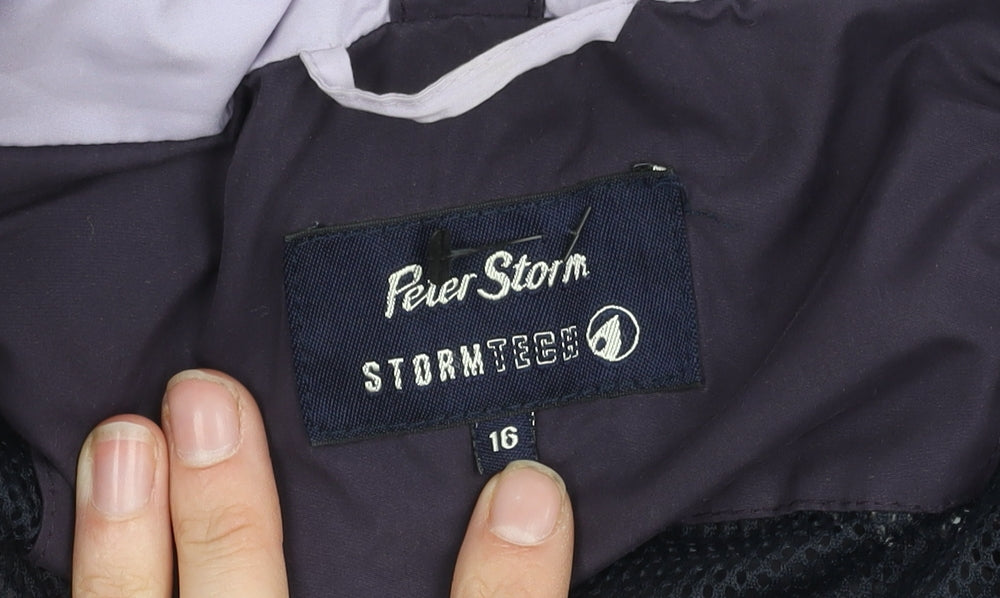 Peter Storm Women's Black Jacket, Size 16, Excellent