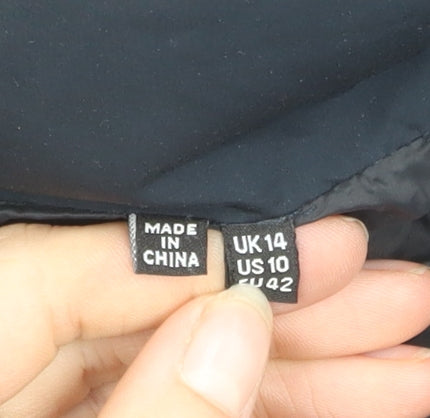 Superdry Women's Blue Puffer Jacket UK 14 Hooded