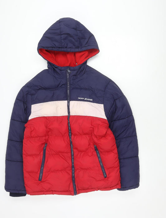 DKNY Jeans Men's Multicoloured Puffer Jacket L