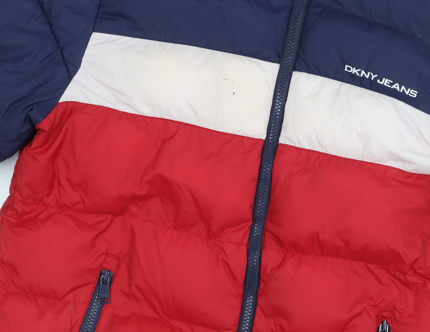 DKNY Jeans Men's Multicoloured Puffer Jacket L