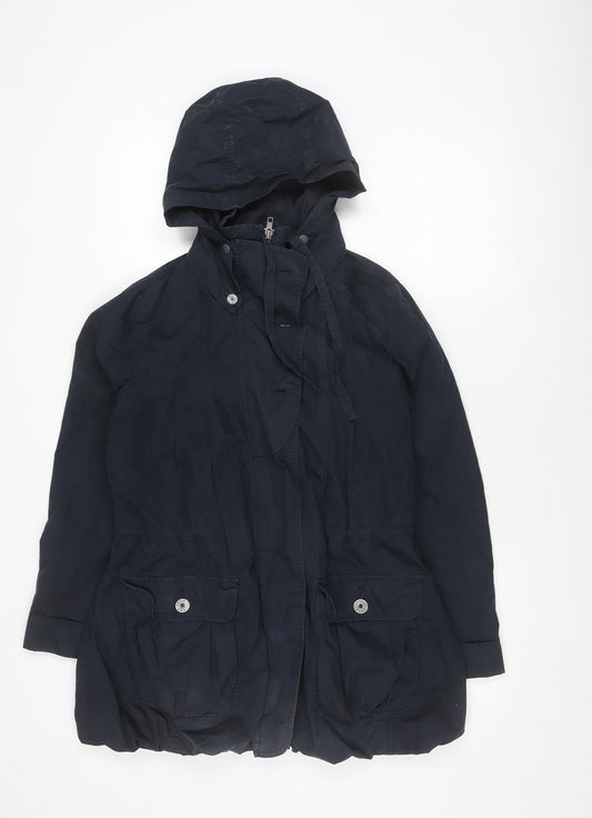 FatFace Women's Black Hooded Parka Jacket Size 10