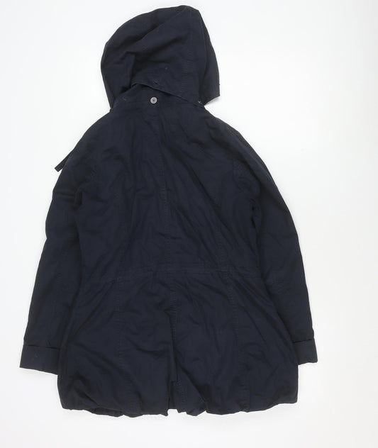 Womens UK Size 10 Regular Fat Face Black Cotton Blend Jacket