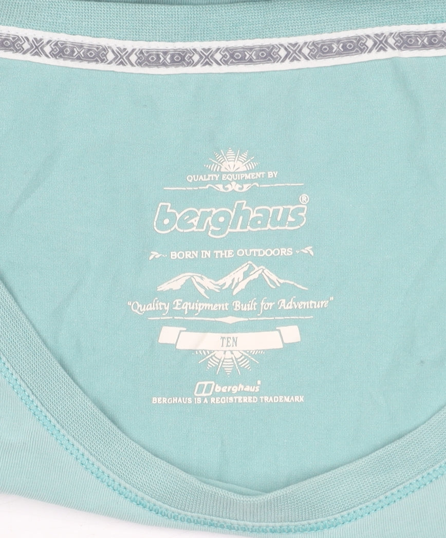 Berghaus Women's Blue T-Shirt, Size 10, Outdoor Design