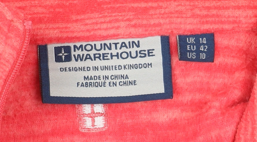 Mountain Warehouse Women’s Pink Pullover Sweatshirt - Size 14