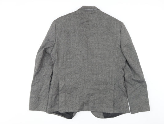 Marks and Spencer Men's Grey Blazer 44 Regular Fit