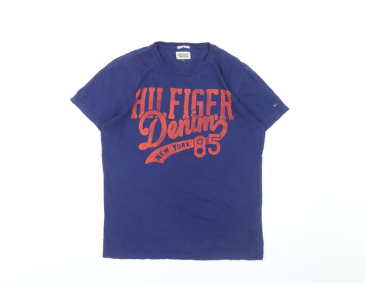 Hilfiger Denim Men's Blue Graphic T-Shirt Size M