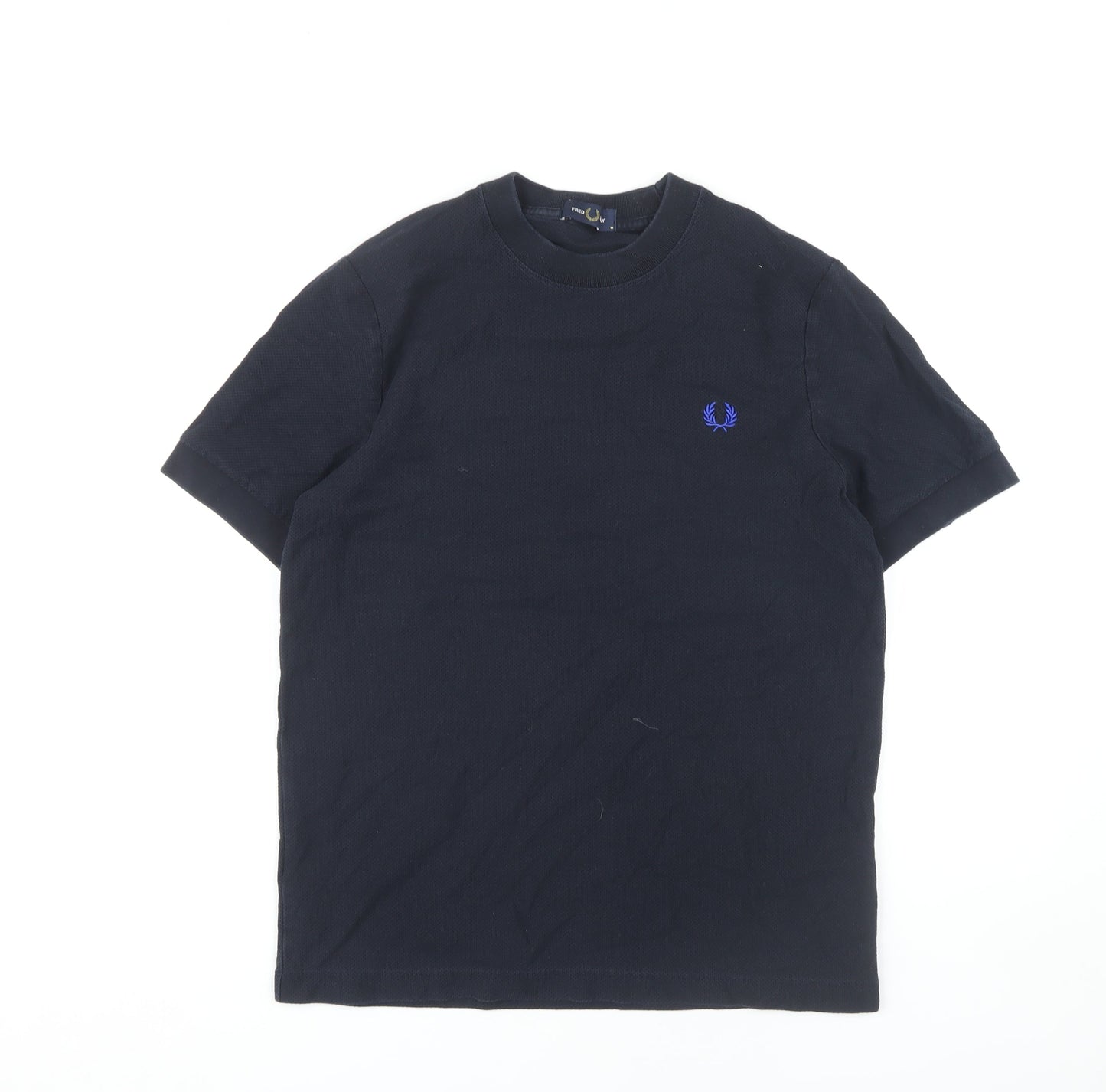 Fred Perry Men's Black T-Shirt, Medium, Short Sleeve