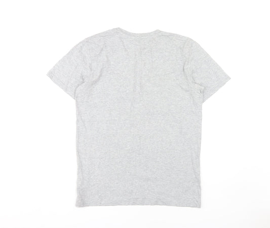Unisex Adultss UK Size XS The Sheffield Guide Grey 100% Cotton T-Shirt