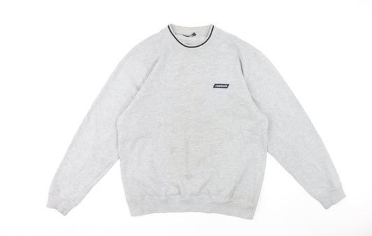 Reebok Men's Grey M Pullover Sweatshirt Logo