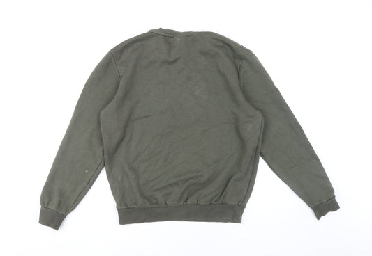 Puma Men's Green Pullover Sweatshirt M