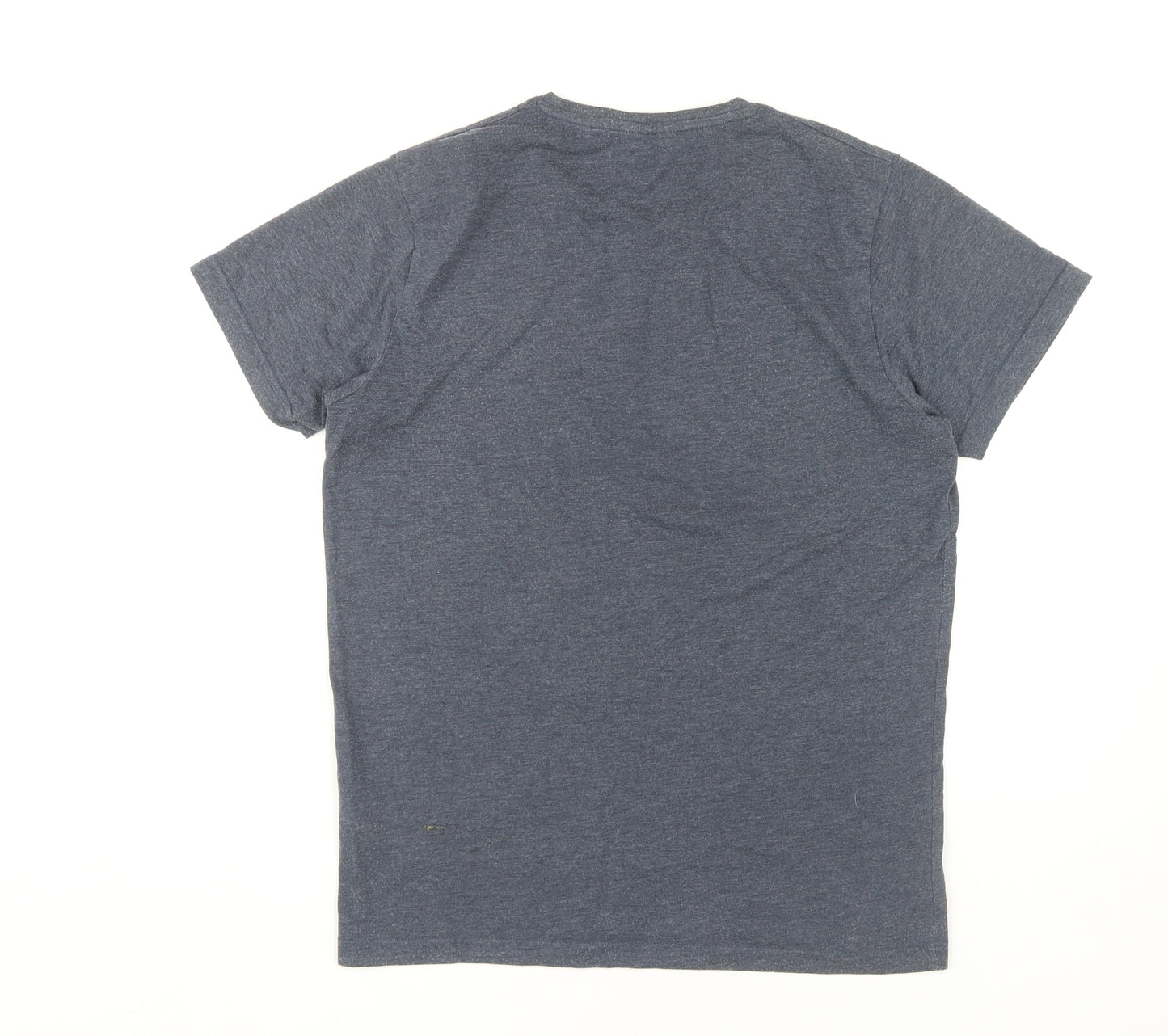 Jack & Jones Men's Blue Graphic Print T-Shirt L