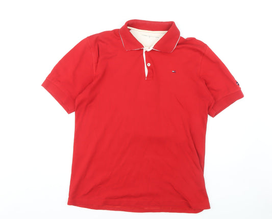 Tommy Hilfiger Men's Red XL Polo Shirt