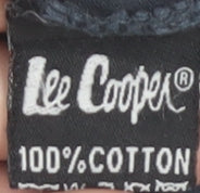 Brand and care label for Lee Cooper Men's Blue Graphic T-Shirt, size S