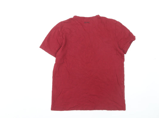 Hugo Boss Red Men's M Graphic T-Shirt