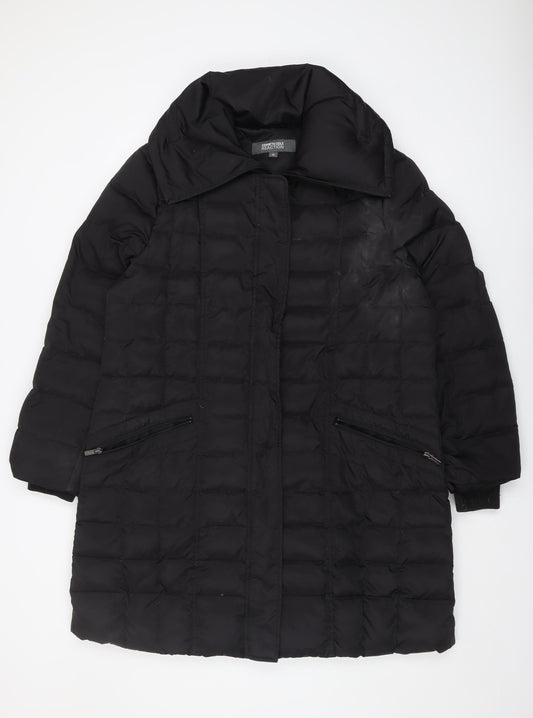 Kenneth Cole Reaction Women's Black Plus Puffer Coat