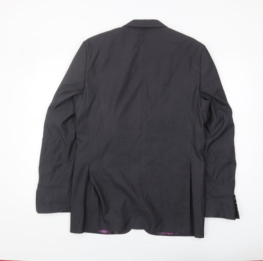 Next Men's Grey Suit Jacket, Regular Fit, 40R
