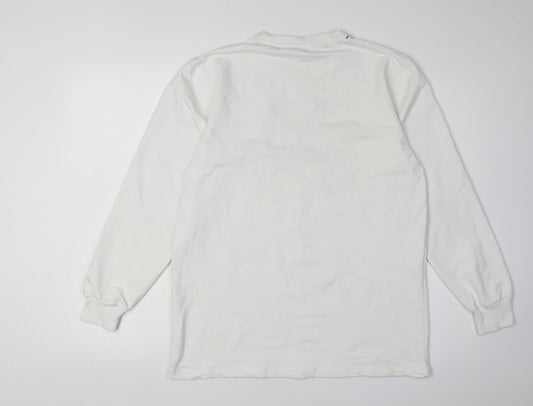 Levi's Men's White Graphic Long Sleeve T-Shirt M