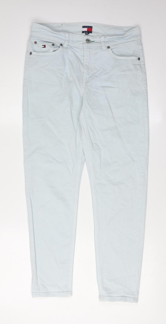 Tommy Jeans Women Blue Logo Accent Size 10