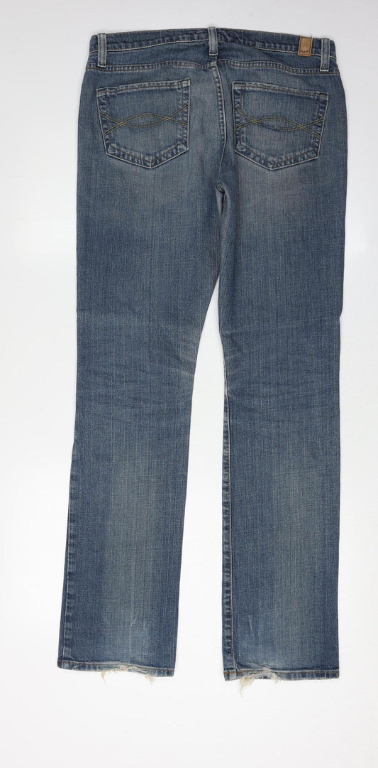 Abercrombie and Fitch Women's Blue Straight Jeans Size 6