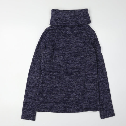 Mountain Warehouse Women's Blue Cowl Neck Sweatshirt Size 8