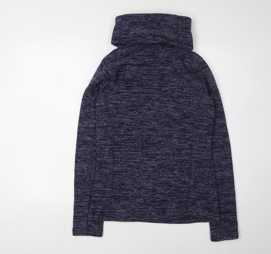 Mountain Warehouse Women's Blue Cowl Neck Sweatshirt Size 8