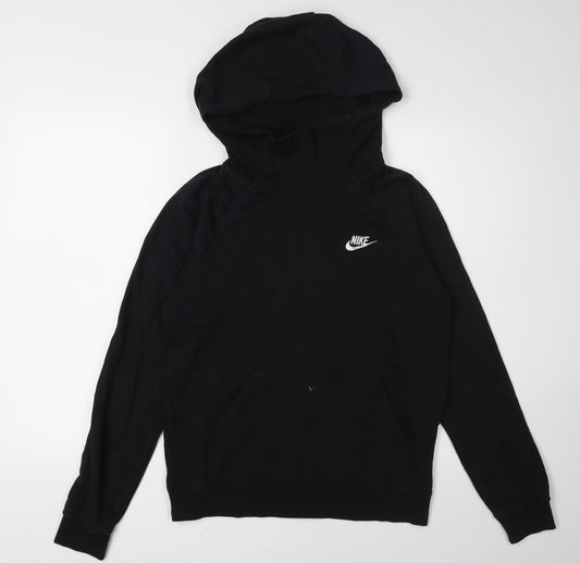 Unisex Adults UK S Regular Nike Black Pullover Hoodie