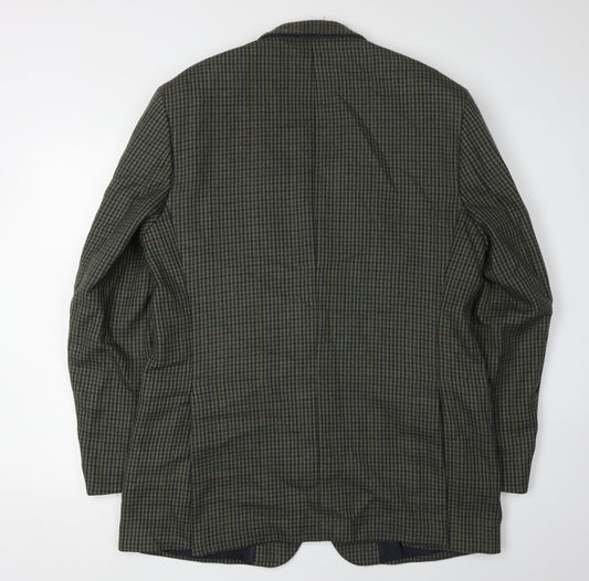 Horne Brothers Men's Green Check Blazer, 42 Long