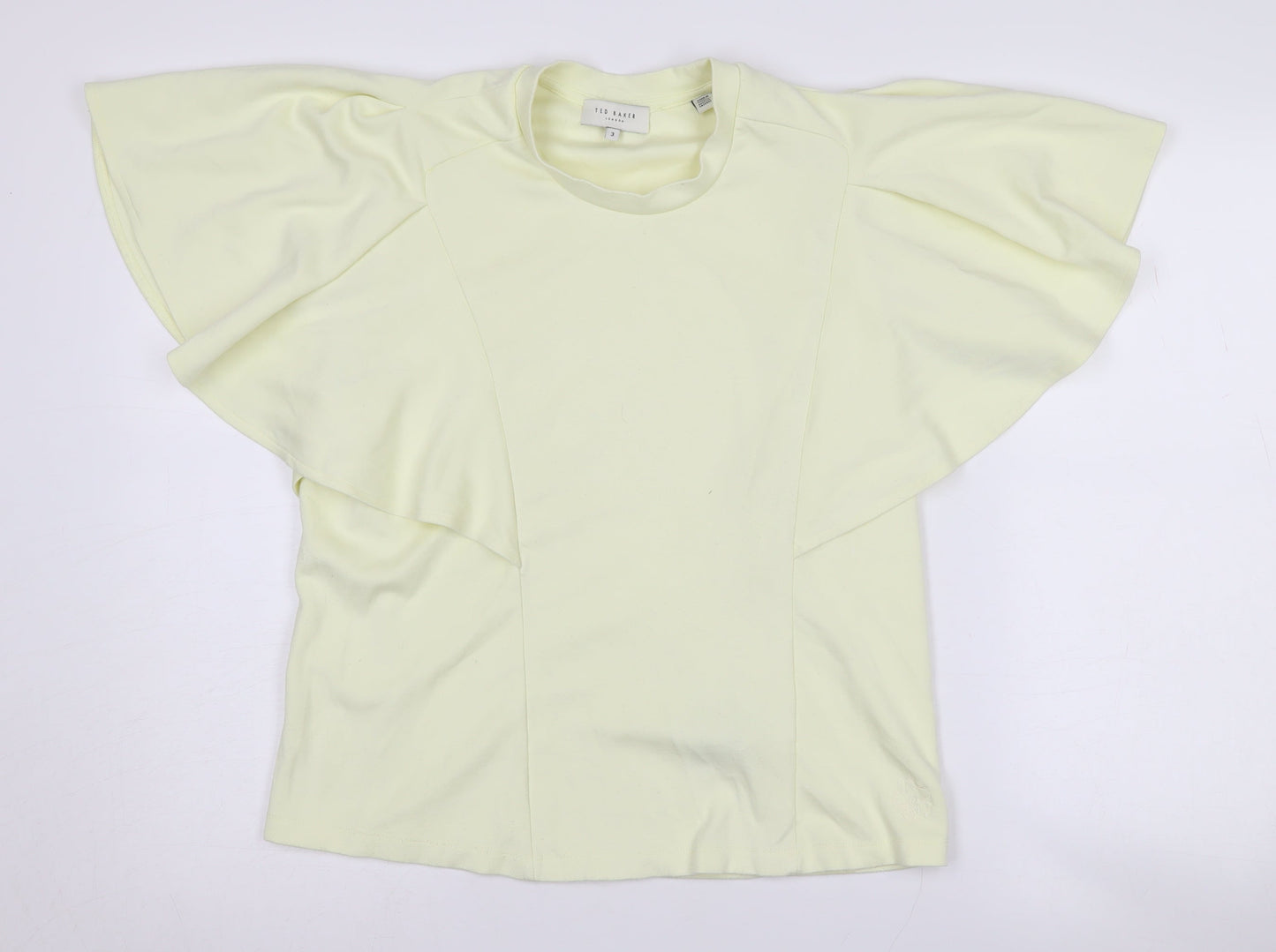 Ted Baker Women's Ivory Flared Sleeve Top Size M
