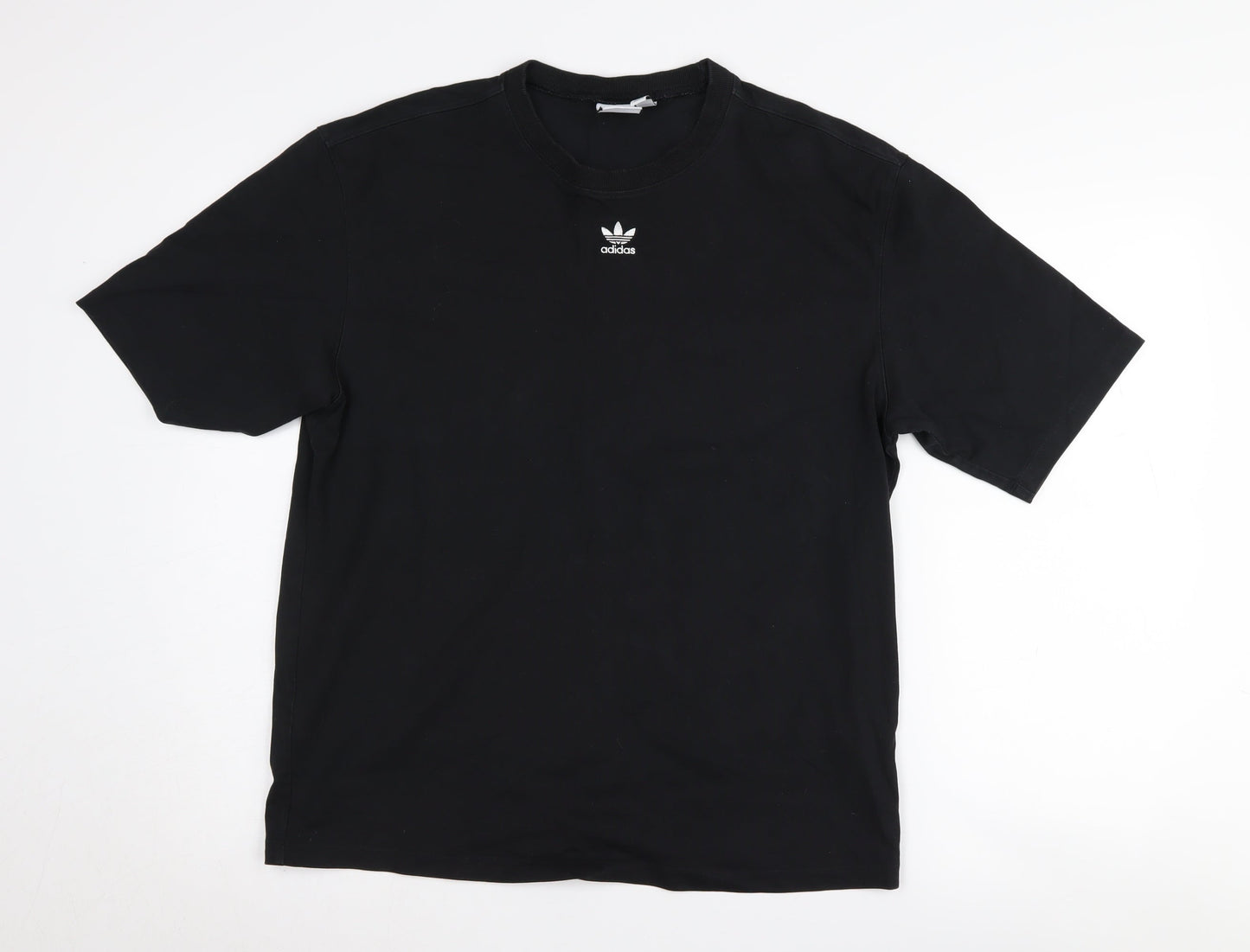 Adidas Unisex Black T-Shirt Size 10 Casual Sportswear