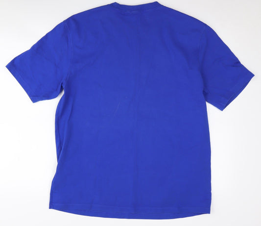 Adidas Women's Blue Crew Neck T-Shirt Size 12