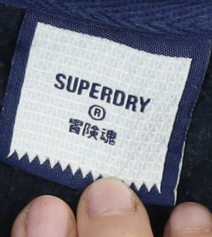 Superdry Men's Black Hoodie M College Style Pullover